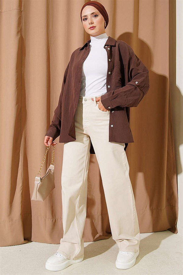 High Waist Palazzo Pants Stone