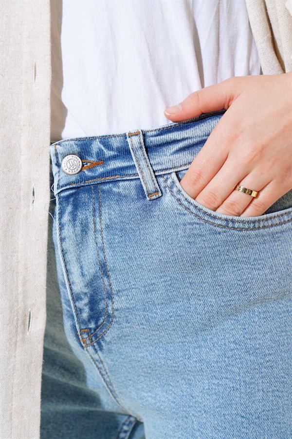 High Waist Palazzo Trousers in Snow Light