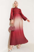 Zigzag Patterned Pleated Dress Tile